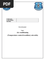 Air Conditioning (Temperature Control in Military Aircrafts)