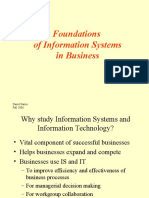 Foundations of Information Systems in Business: David Harris Fall 2006