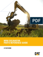 Mini Excavator Parts Reference Guide