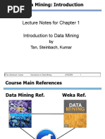 Lecture Notes For Chapter 1 Introduction To Data Mining: by Tan, Steinbach, Kumar