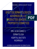 Efectos Dermatologicos Adversos de Los Productos Usados Con Proposito Cosmetico PDF