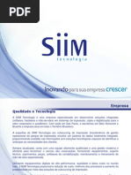 Apresentação SIIM Tecnologia Ltda