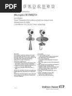 Micropilot M FMR250: Technical Information