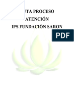 Ruta Proceso Atención SARON