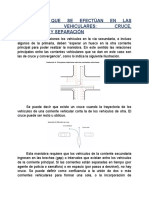 Maniobras Que Se Efectúan en Las Corrientes Vehiculares