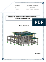 Note de Calcul Duplex Yaounde PDF