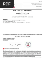 Type Approval Certificate: ROXTEC International AB