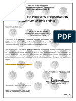 PhilGEPS Registration Certificate