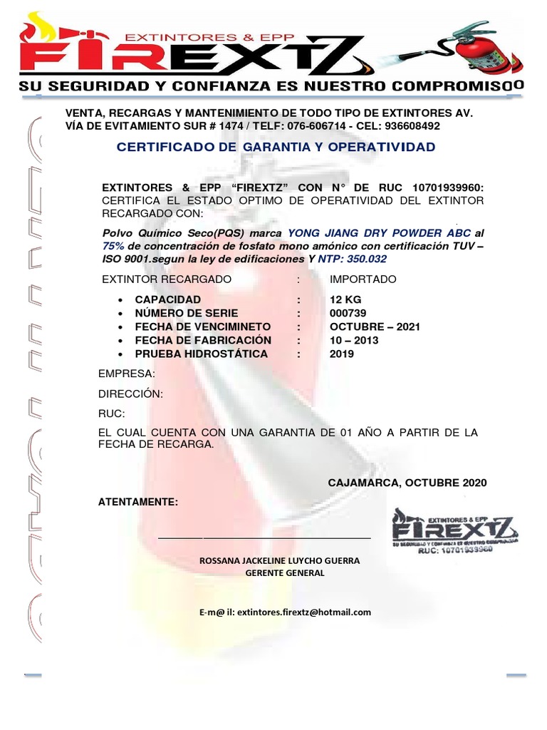 Venta De Extintores Recargados: Seguridad y Ahorro Garantizados