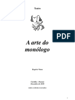 Monólogo - A Arte do Monólogo  - Texto de Rogério Viana