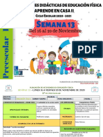 1°, 2° y 3° Preescolar EF Semana 13-LEF Antonio Preza