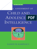 Clinical Assessment of Child and Adolescent Intelligence - Randy W Kamphaus PDF