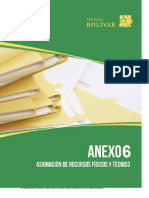 Anexo 6. Asignación de Recursos Fisicos y Técnicos