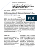 Effects of Methoxyisoflavone, Ecdysterone, and Sulfo-Polysaccharide Supplementation On Training Adaptations in Resistance-Trained Males