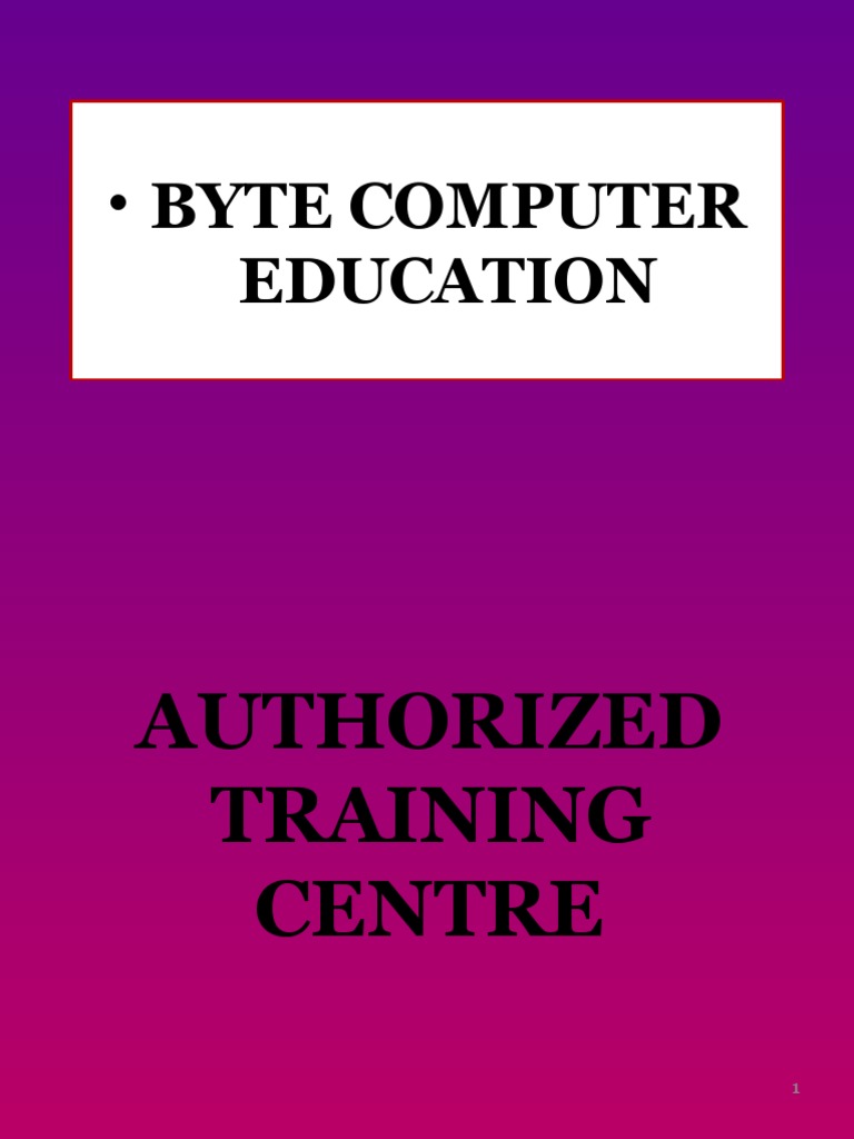 Byte Computer: Education | PDF | Business | Technology & Engineering