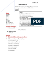 Física Luis - Dilatación Cúbica