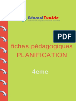 Fiches Pédagogiques PLANIFICATION 4eme