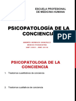 Psicopatología de La Conciencia