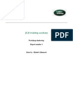 JLR Training Academy: Workshop Shadowing Report Number 1