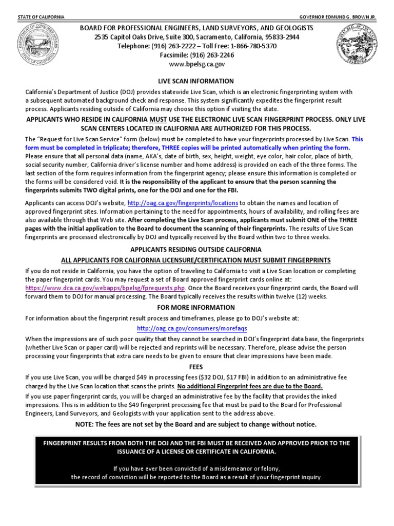 Board For Professional Engineers, Land Surveyors, and Geologists | PDF ...