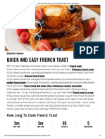 Easy French Toast Recipe