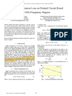 Signal Transmission Loss On Printed Circuit Board in GHZ Frequency Region