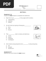 Contoh Soalan English Paper1 Year 3