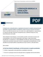 A educação básica e a legislação educacional