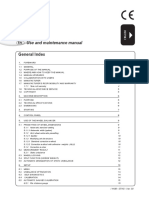 Use and Maintenance Manual: General Index