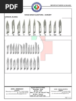 Image Based Questions - Surgery Surgical Blades:: Arise