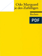 Odo Marquard - Apologie Des Zufälligen. Philosophische Studien (1986, Reclam) PDF