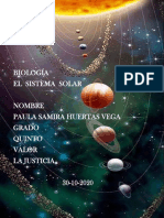 Biología-El Sistema Solar-Paula Samira Huertas Vega-Quinto