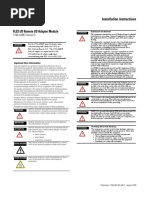 FLEX I/O Remote I/O Adapter Module: Installation Instructions