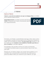 Significado de Yahvé (Qué Es Concepto y Definición) - Significados PDF