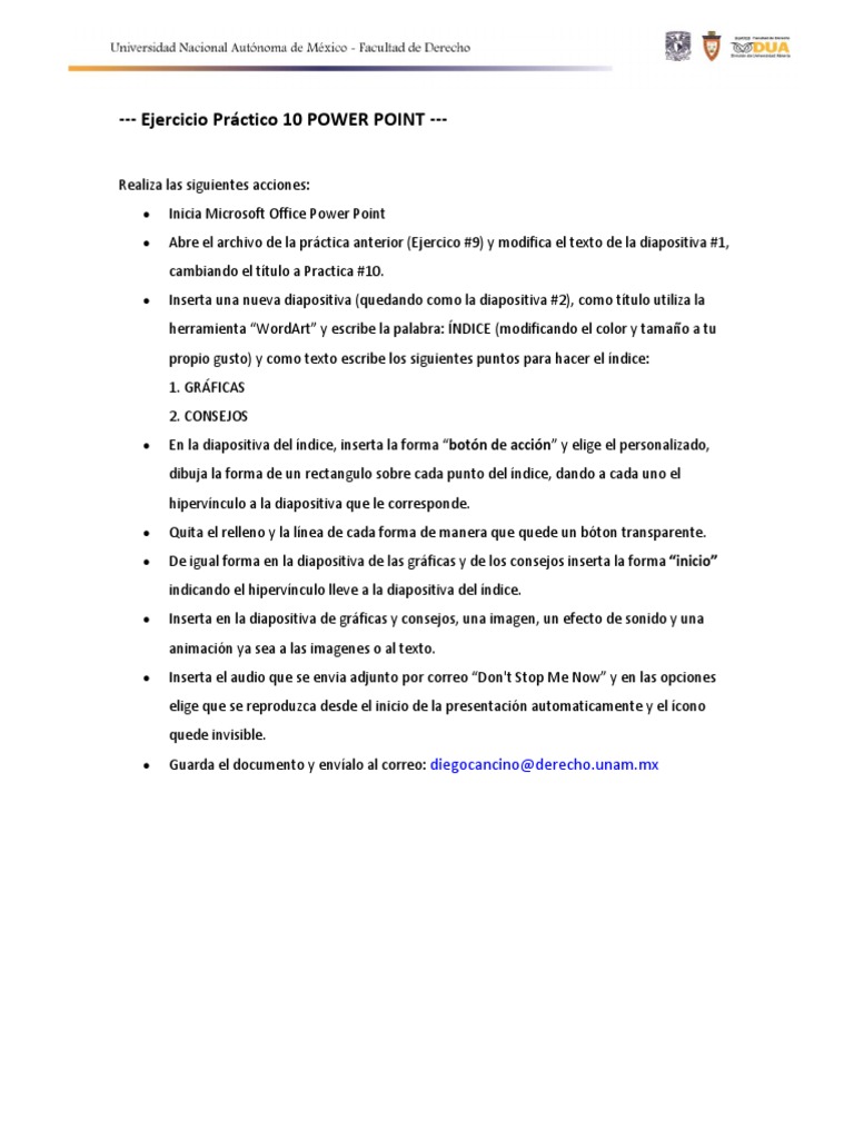 Ejercicio Práctico 10 en PowerPoint | PDF | Crecimiento personal y ...
