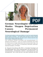 German Neurologist On Face Masks Oxygen Deprivation Causes Permanent Neurological Damage PDF