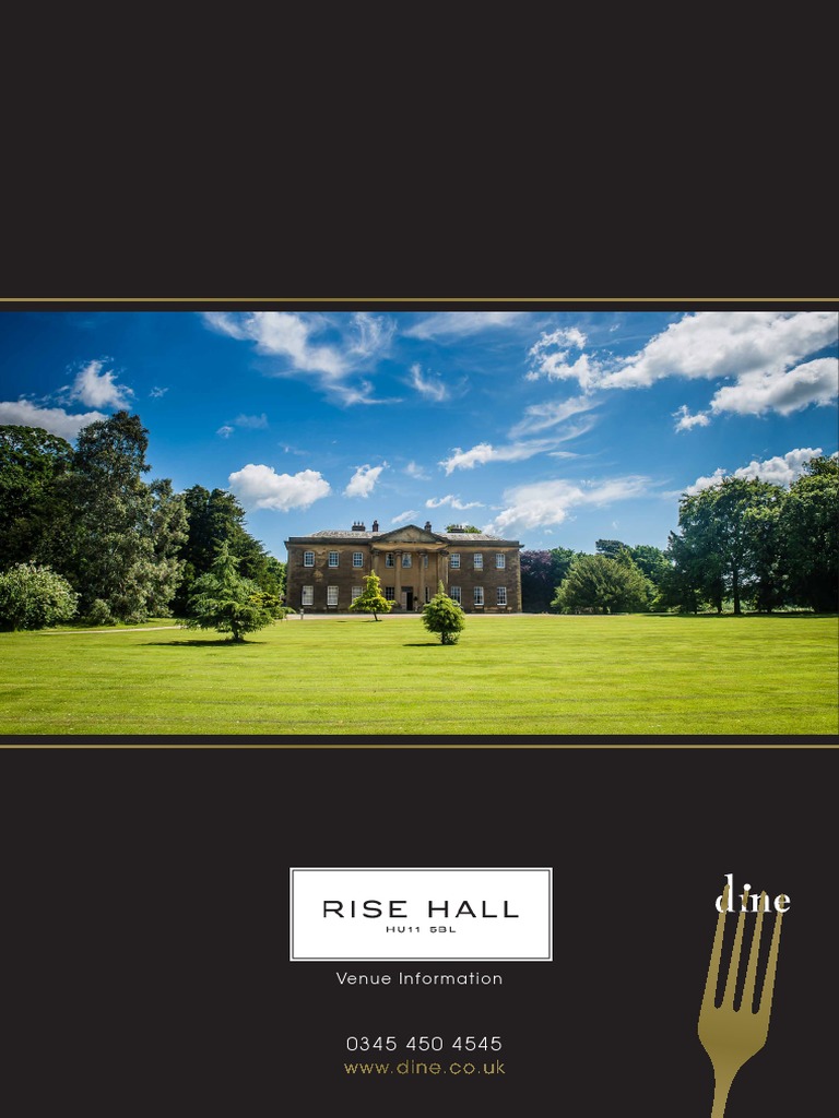 Rise Hall: Historic Wedding Venue | PDF
