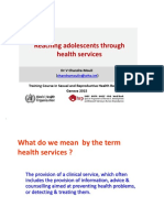 Reaching Adolescents Through Health Services Chandra Mouli 2015
