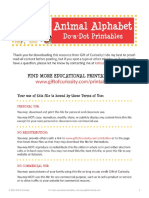 Animal Alphabet Do A Dot Printables Uppercase