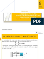 Semana 7 1 - 1 Integración Por Partes, Trigonometricas y Fracciones Parciales