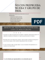 Diseño Con Preprueba Posprueba y Grupo de Control