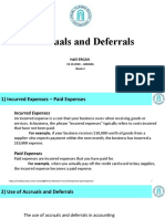 Accruals and Deferrals: Halil ERCAN