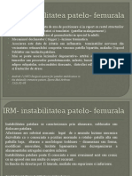 IRM Instabilitate Patelo-Femurala