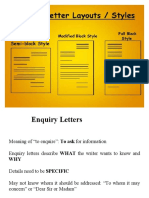 Enquiry Letter-fOR STUDENTS