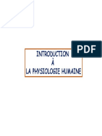 Introduction à La Physiologie Humaine