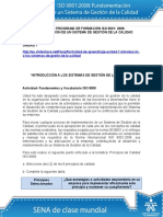 Actividad de Aprendizaje Unidad 1 Introduccion A Los Sistemas de Gestion de La Calidad