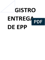 Registro Entrega de Epp