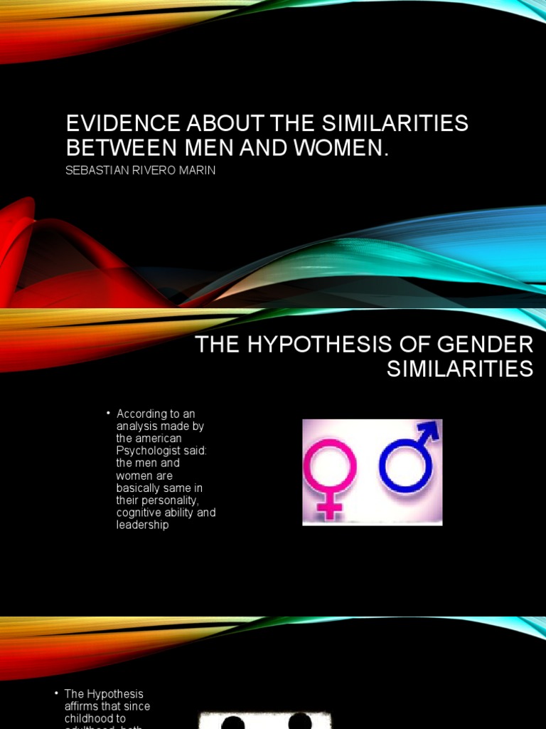 Evidence About The Similarities Between Men and Women PDF