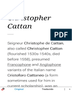 Christopher Cattan: Italian Humanist Author of Geomancy Text