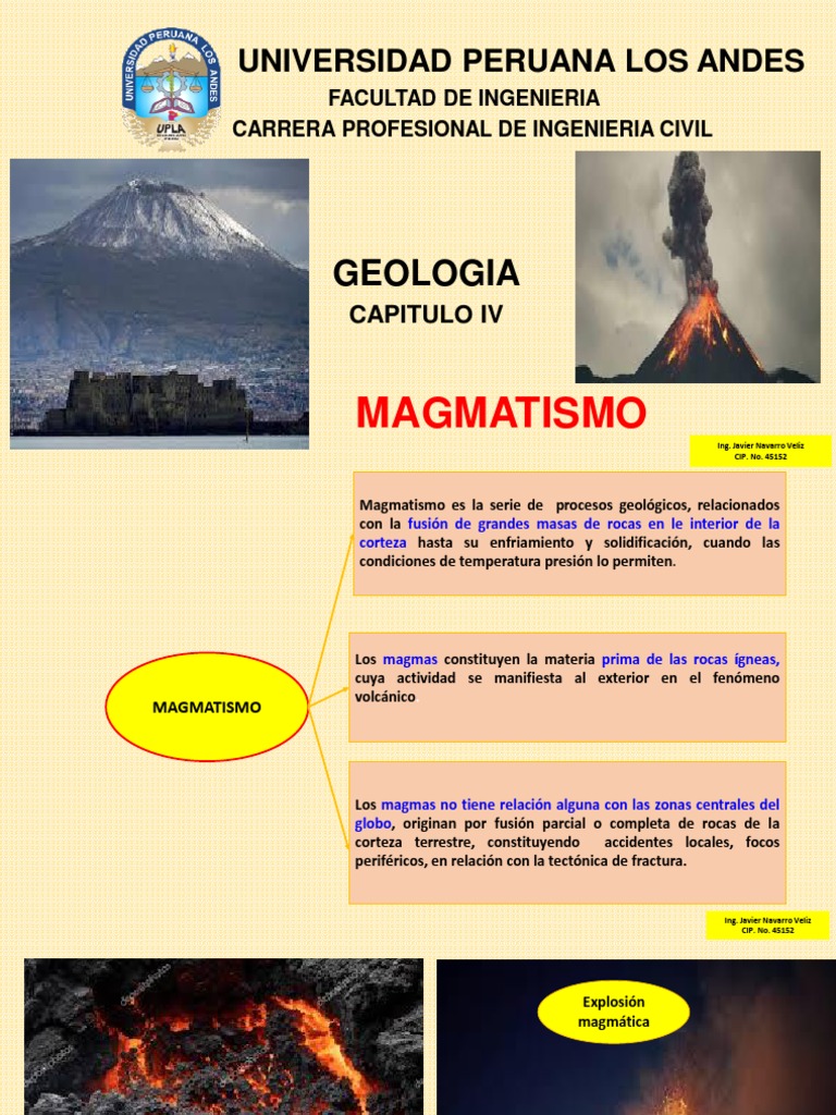 Geologia Clase Iv Magmatismo | PDF | Magma | Roca ígnea